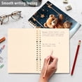 thumbnail image 5 of Teddy Bear Stars Starry Sky Ring Binder Notebook Journey Note Diary College Ruled Spiral Notebook Study Loose Leaf Paper A5 60 Pages, 5 of 8