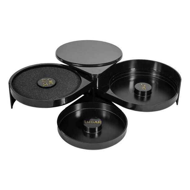 Black Plastic 3 Tray Glass Rimmer, Each - Walmart.com