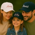 thumbnail image 2 of Personalised Baseball Caps Text/Logo, Custom Embroidered Cap,Adjustable Black Hat,Personalised Hat for Men, Women -Please contact customer service to send customized images before placing an order.-O, 2 of 4