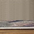 thumbnail image 3 of Abstract Turkish Area Rug, Ocean Inspired Graphic Paisley Pattern Swirled Hand Drawn Art Print, Soft Carpet for Living Room Decor with Distressed Look, 4' X 5.7', Navy Blue, by Ambesonne, 3 of 4