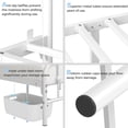 thumbnail image 4 of Metal Bed Frame Queen Size Metal Platform Bed Frame with Victorian Style Headboard/Footboard/Easy Assembly/No Box Spring Needed/White Smoke, 4 of 9