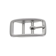 C5384 Nickel Matte, Double Bar Buckle, Solid Brass-LL