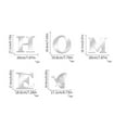 Clearance 1 Set Wall Decor Home Letter Signs Acrylic Mirror Wall