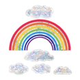 thumbnail image 4 of Rainbow Window Clings Assorted Color Bird-Safe PVC Removable Window Decor Decal Stickers, 4 of 5
