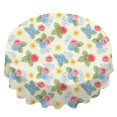 thumbnail image 2 of Pioneer Flower Floral Print Pattern Round Tablecloth 60 X 60 Inch, Wrinkle Resistant Wipeable Table Cloth for Kitchen Dining Picnic Patio Party, 2 of 6
