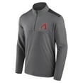 thumbnail image 2 of Men's Fanatics Branded Gray Arizona Diamondbacks Big Lead Quarter-Zip Top, 2 of 3