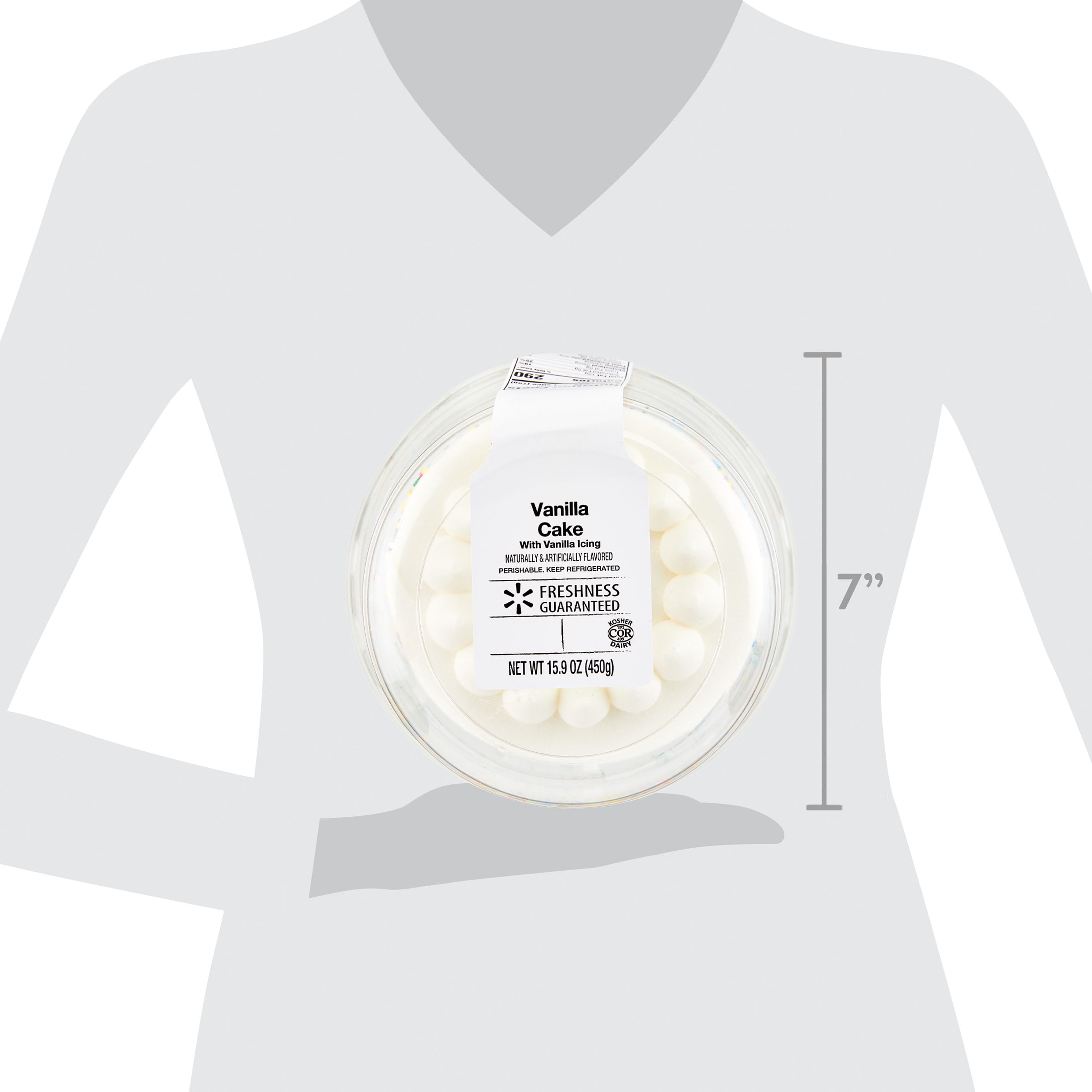 Freshness Guaranteed 5-Inch Double Layer Vanilla Cake, 15.9 oz