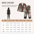 thumbnail image 4 of Disketp Butterfly and Bloom Beauty Pajamas Set Long Sleeve Sleepwear Womens Button Down Nightwear Pj Sets-{designName}-Small, 4 of 7