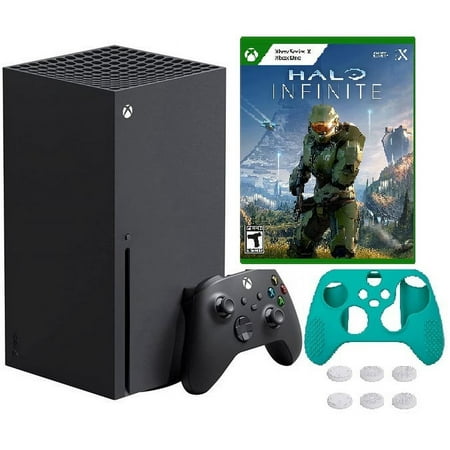 2023 Newest Xbox -Series -X- Gaming Console System- 1TB SSD Black X Version with Disc Drive W/Halo Infinite Full Game| 7 In 1 Accessory Kit