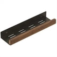 thumbnail image 1 of Estante de Almacenamiento de BañO de Madera de Nogal Negro, Estante de Almacenamiento de BañO No Perforado, Ligero, Montado en la Pared, Sala de Estar de Lujo, 40Cm, 1 of 5