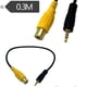 thumbnail image 2 of Cable RCA a AV de 2,5 mm shaofei para cámara de visión trasera de coche, 2 of 5
