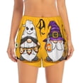 thumbnail image 4 of Lsque Cute Gnomes Halloween Printed Women's Running Shorts with Liner Pockets,Elastic Quick Dry Workout Athletic Gym Yoga Shorts,Womens High Waist Shorts-X-Large, 4 of 9