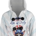 thumbnail image 4 of Happy 4th of July Patriotic Rat Terrier Marching Band Uniform Balloons Fireworks All Over Print 3D Hooded Duffle Toggle Coat Ratty Dog Lover - 13009, 4 of 6