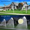 thumbnail image 3 of MUCH 10000W 1680 LED Super Bright Solar Street Light Pole Barn Commercial Parking Lot Lights IP67 Outdoor Dusk to Dawn Solar Security Flood Lights w/Motion Sensor Remote Control, 3 of 13