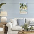 thumbnail image 3 of Stupell Industries Coastal Shady Palm Beach Escape White Framed Giclee Art, 12 x 18, by Petals Prints Design, 3 of 8