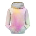 thumbnail image 5 of Mercatoo Girls Trendy Tie Dye Hoodies Teens Oversized 𝐇ooded Sweatshirts Cute Rainbow Long Sleeve Fall Winter School Hoodie, 5 of 7