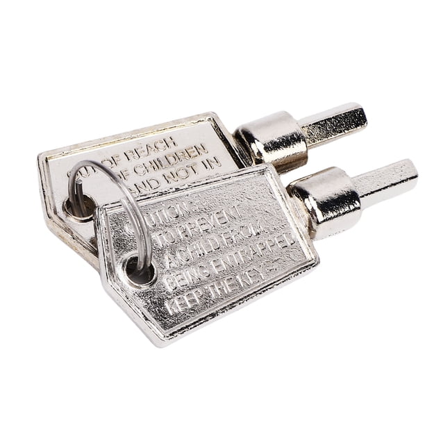 Llave Del Congelador, Llave De La Puerta Del Congelador De Metal De aleación De Aluminio Ajuste Preciso Portátil 2 Piezas Pentagonal Para Refrigerador