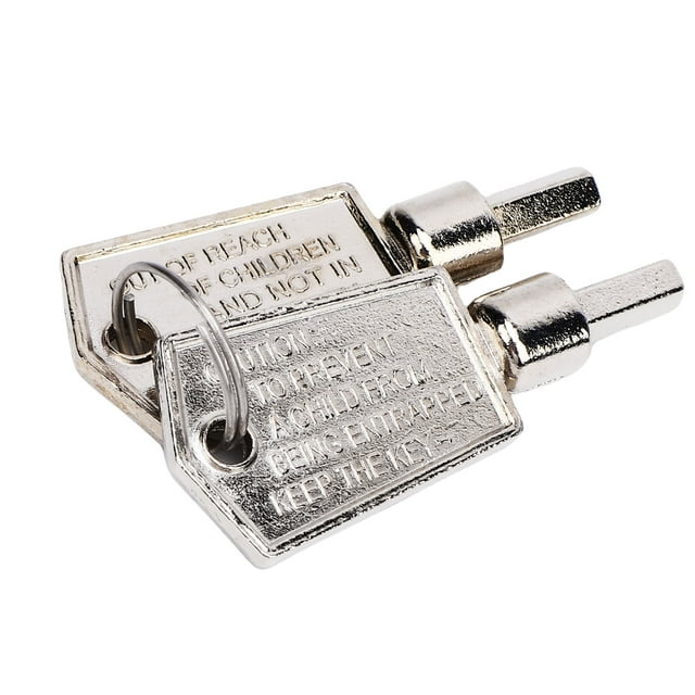 Llave Del Congelador, Llave De La Puerta Del Congelador De Metal De aleación De Aluminio Ajuste Preciso Portátil 2 Piezas Pentagonal Para Refrigerador
