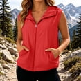 thumbnail image 6 of Miaoju Women’s Sleeveless Sun Protection Vest Zip Up Hoodie Jacket Lightweight Outdoor Shirt with Pocket, 6 of 9