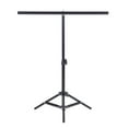 thumbnail image 1 of Kit de Support en Métal pour Studio de Photographie 60.5 x 70cm avec Barre Transversale et 3 Pinces pour Fond en PVC, 1 of 6