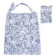 thumbnail image 7 of LK Baby Breastfeeding Nursing Cover Apron Privacy Cover Pumping Supplies for New Moms with Matching Travel Pouch Multi Use Lightweight Soft Cotton - Great Baby Shower Gift in Black and White, 7 of 7