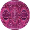 thumbnail image 1 of Ahgly Company Indoor Round Persian Pink Traditional Area Rugs, 7' Round, 1 of 4