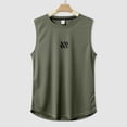 thumbnail image 6 of Caqnni Men's Gym Tank Tops Workout Muscle Tee Sleeveless Fitness Bodybuilding T Shirts Cool Summer Beach Vacation XL,AG, 6 of 7