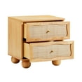 thumbnail image 6 of Grappa Natural Wood & Rattan Wavy Nightstand, 6 of 6