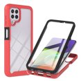 thumbnail image 1 of Funda Samsung A22 4G, Funda Roja Samsung M22/M32 4G, Funda a Prueba de Golpes con Protector de Pantalla, Funda para Teléfono de Doble Cara de 360°, Funda Portátil de Cuerpo Completo para Samsung, 1 of 4