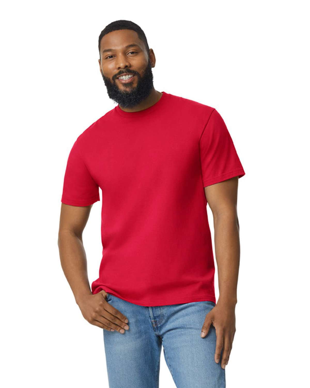 Gildan - Softstyle Midweight T-Shirt - 65000 - Red - Size: 4XL ...