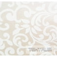 thumbnail image 2 of TEKTRUM 70 X 120 INCH 70"X120" RECTANGULAR POLYESTER DAMASK TABLECLOTH - THICK/HEAVY DUTY/DURABLE FABRIC - IVORY COLOR, 2 of 3