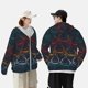 thumbnail image 4 of Fotbe Cartoon Sharks Chaqueta con Protección Solar UPF 50+ para Hombre y Mujer, Camisa con Capucha y Bolsillos-Small, 4 of 7