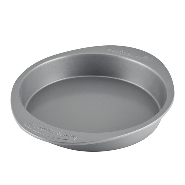 Molde para hornear Farberware, redondo, antiadherente, 9 pulgadas, gris