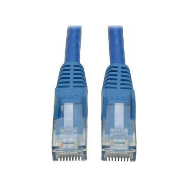 Tripp Lite Cat6 Gigabit Snagless Molded Patch Cable (RJ45 M/M) - Blue, 10-ft. (N201-010-BL)