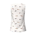 thumbnail image 5 of Wukai Dachshund Dog Puppy Print &nbsp;Women's Workout Tank Top Mesh Yoga Shirts Athletic Running Tank Tops Athletic Gym Shirts - XX-Large, 5 of 8