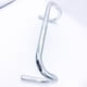 thumbnail image 3 of Manillar de carreras compacto de aleación de aluminio ultraligero de bricolaje de piñón fijo, piezas vintage Plata, 3 of 6