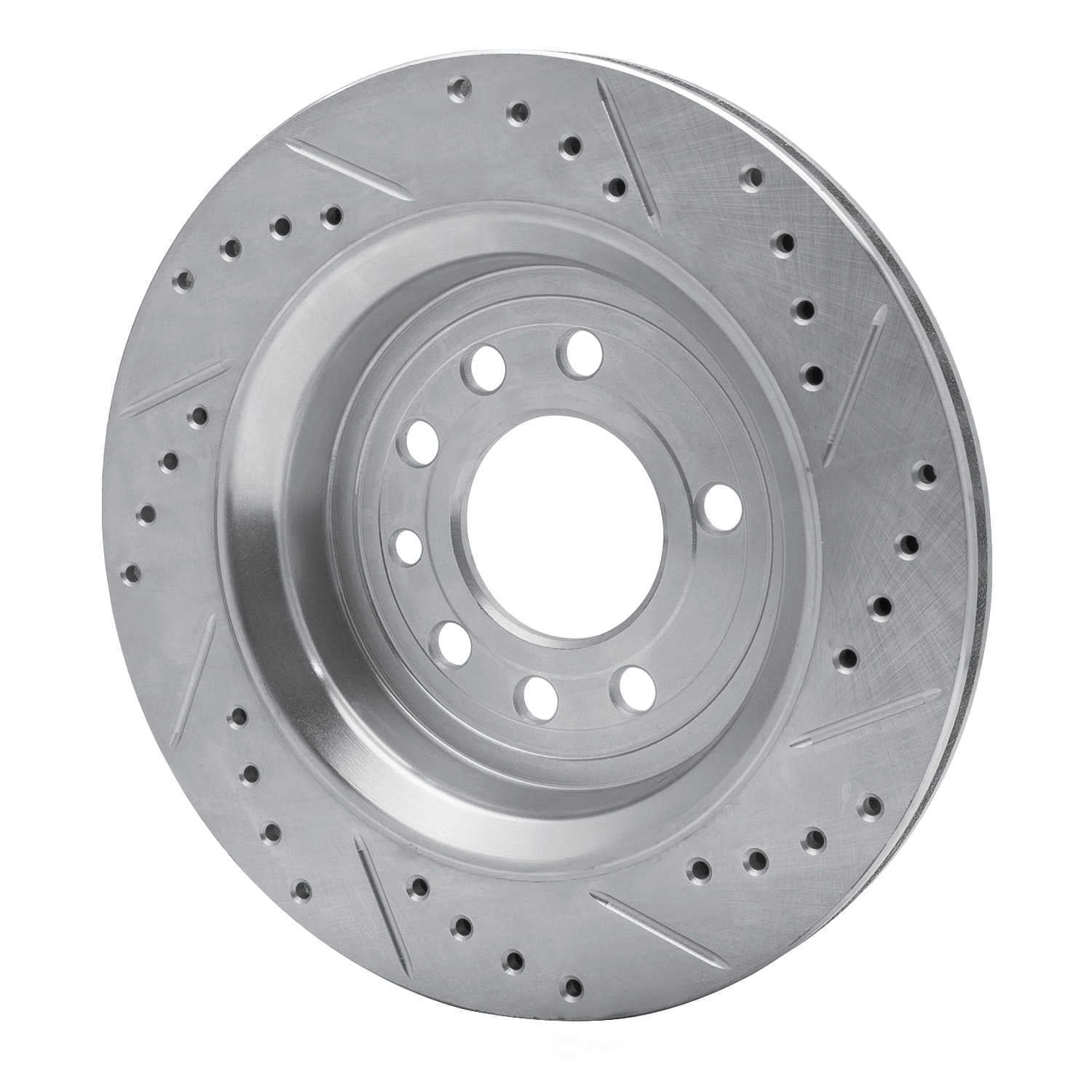 Dynamic Friction Company 631-65020L DFC Brake Rotor - Drilled And Slotted - Silver