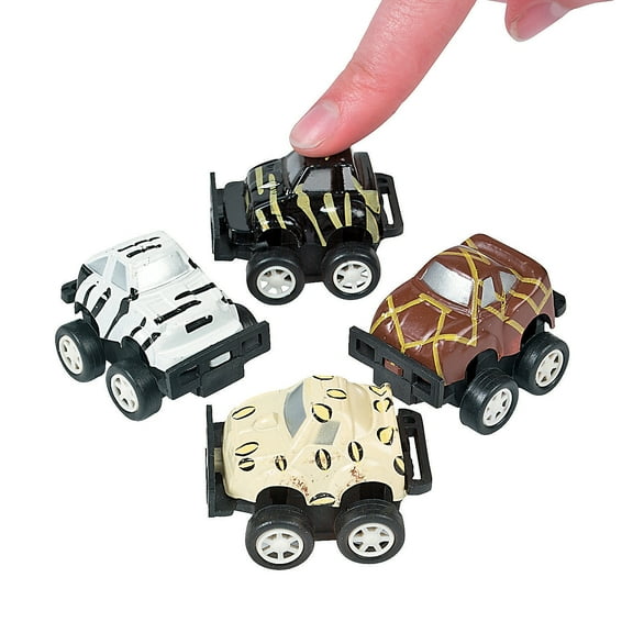 Mini Safari Pull Back Cars - Party Favors - 24 Pieces