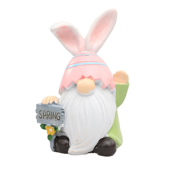 Dvumao Easter Decorations, Garden Gnome Statue Collectible Figurines Miniature Resin Statue Gardening Gnome, Man Gifts