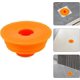 thumbnail image 3 of Sifón antirreflujo de silicona para lavadora y baño (naranja), 3 of 5
