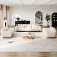 thumbnail image 4 of Indecor Home Upholstery Sectional Sofa V Shaped 5 Seater Including Ottoman Sofa Sectional Couches for Living Room Beige, 4 of 8