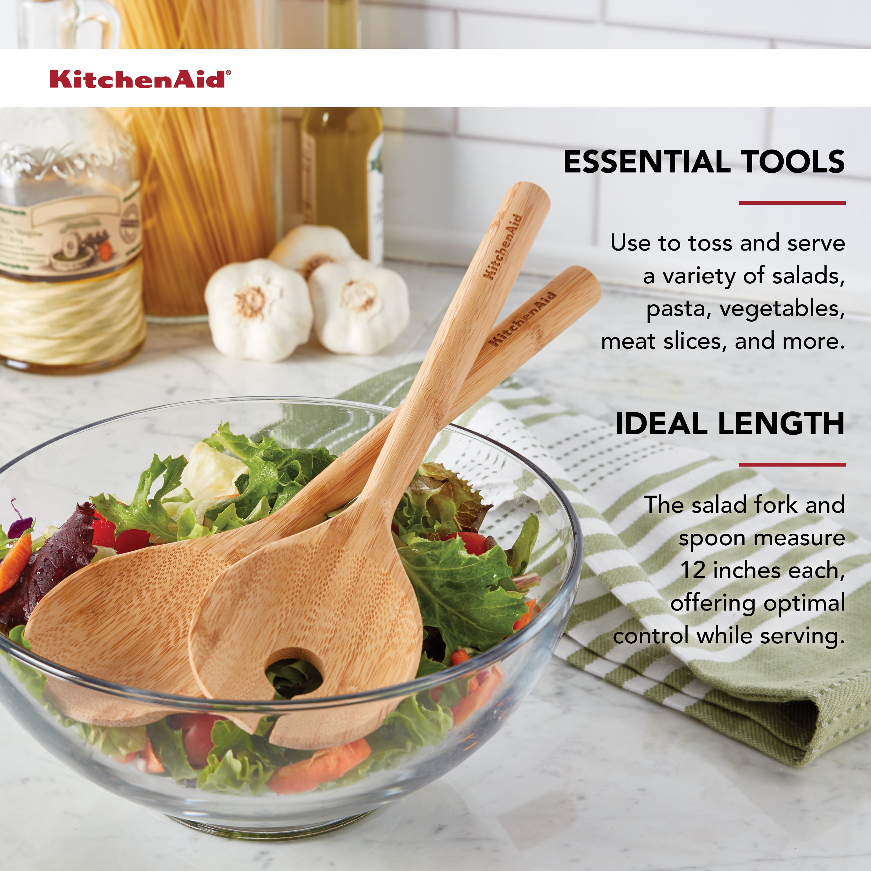 Kitchenaid Universal Bamboo Salad Server Set