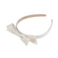 thumbnail image 5 of Unique Bargains 1 Pc Headband Double Bow Satin Hair Accessories White, 5 of 5