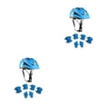 thumbnail image 2 of Bearachild 1 Juego de casco de rodillo para niños, rodillera deportiva ajustable, muñequera para patineta, patinaje, scooter, azul claro Azul claro 2piezas, 2 of 6