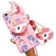 thumbnail image 1 of Unicorn Case For Iphone 7/8/se 2020 4.7 With String Rope, 3d Cartoon Cute Kickstand Protective Case, Iphone 7 Case Iphone 8 Case Iphone Se 2020 Case K, 1 of 4