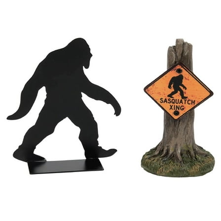 Department 56 Department 56 Village Halloween Sasquatch Silhouette Figurine - Set of 2 - 6013016