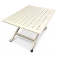 thumbnail image 4 of F. Corriveau International Copenhagen Table Basse à Plateau Relevable 27 Pouces x 47 Pouces – Aluminium à Hauteur Réglable, Grège, 4 of 4