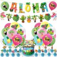 thumbnail image 1 of Kit de decoración para fiestas Hawaiian Aloha con 24 globos de látex, 1 of 2