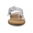 thumbnail image 6 of Journee Womens Layra Slip On Toe Post Flat Sandals, 6 of 9