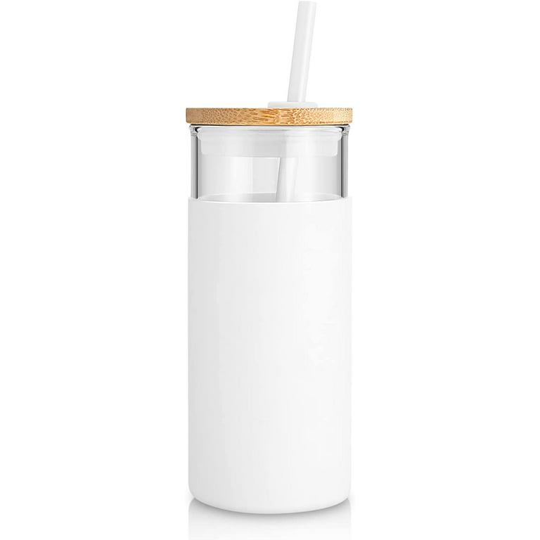 Sublimation Glass Tumbler With Bamboo Lid And Metal Straw 24 Oz 4 Pack –  PYD LIFE